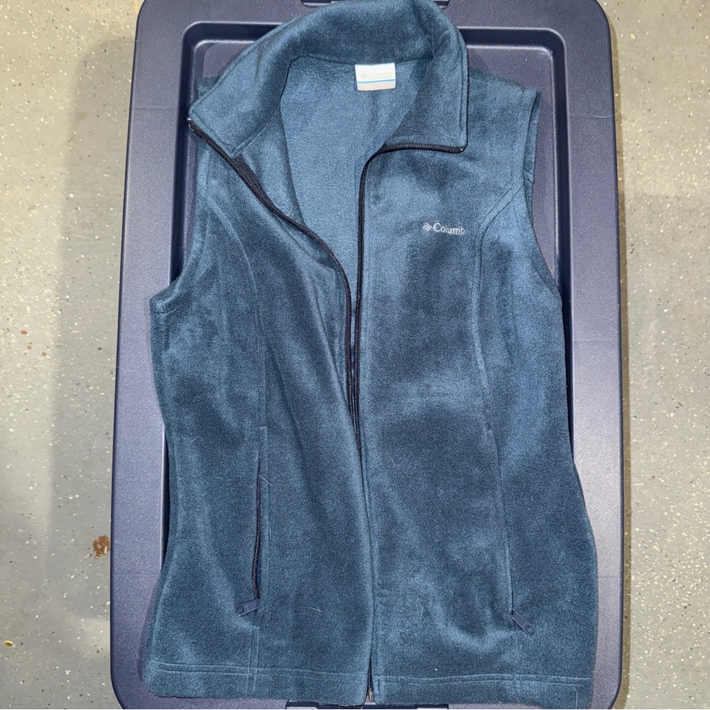 Columbia Blue Fleece Vest